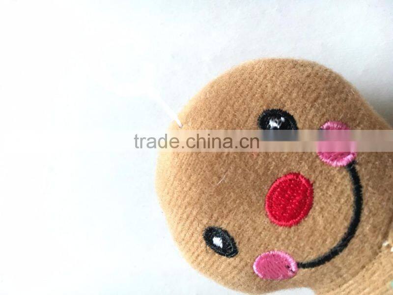 Christmas Gingerbread Man Pet Plush DogToy