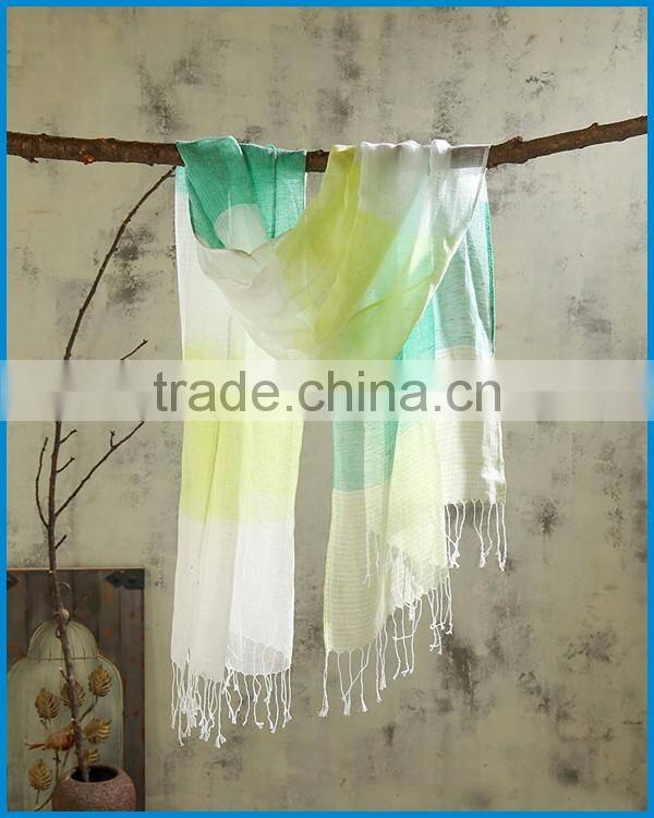 Japan hot selling fashion colourful stripe scarf