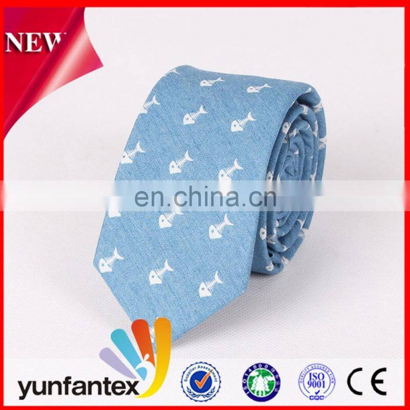 latest fashion design cotton colorful tie for men
