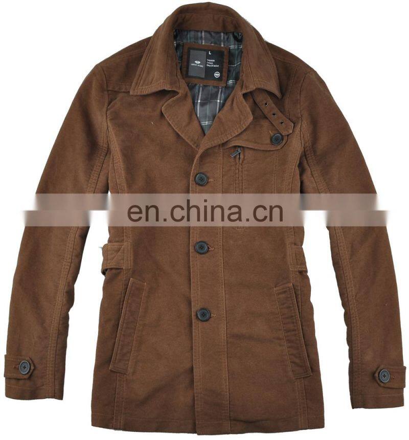 2015 fashion spring cotton classic style man business suit coat long