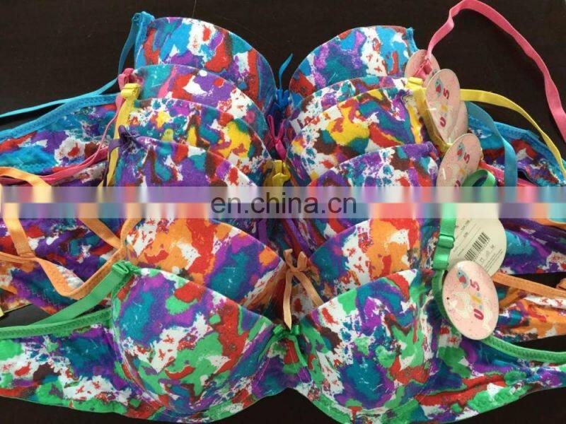 nice printing young girls bra with 32 size boobs pictures