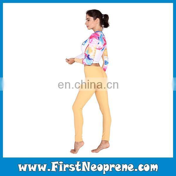 Colorful Dyeing Power Wholesale Breathe Women's Rash Guards