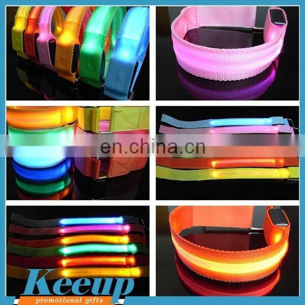 Promotional customized safety LED flashing armband