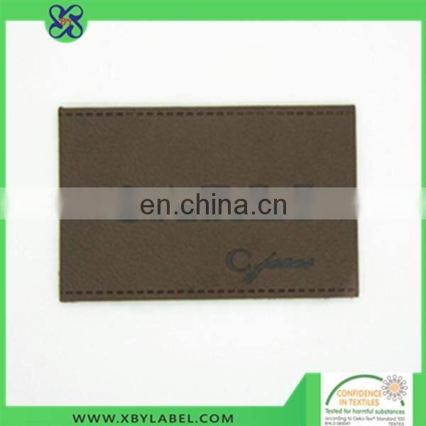 Emboss jeans leather badges