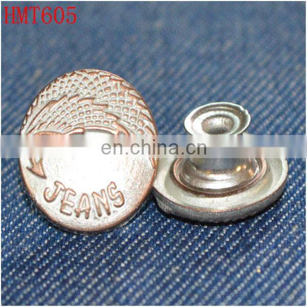 new fashion metal round fasteners for jeans