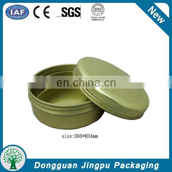 Empty heart shaped candles tin can for packaging