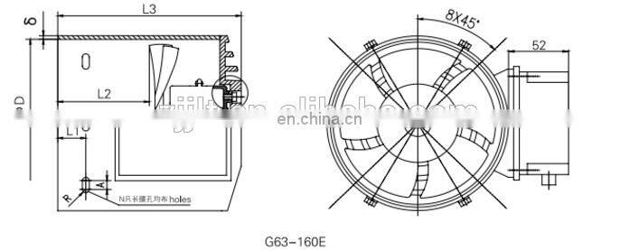 G series 30W air ventilation for YVP motor