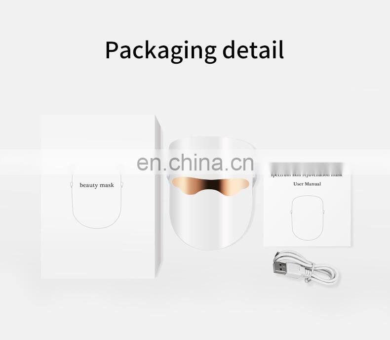 photon therapy face skin Rejuvenation 3 light led mask
