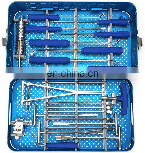 China Manufacture Medical Bone Spine Surgery TLIF PEEK Cage Instrument Set Orthopedic Surgical Spinal Instruments