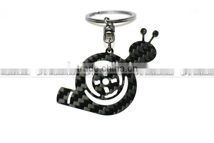 Quality-assured Carbon Fiber Superior Turbo Snail Key Ring