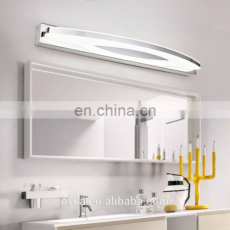 Mirror Light fashion hotel bathroom LED wall lamp stainless steel lights