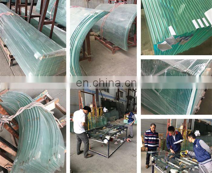 Competitive price high security 12.76mm skylight tempered laminated glass roof panels