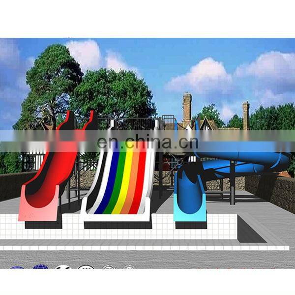 mutong aqua park equipment waterslide fiberglass Large water slides for sale