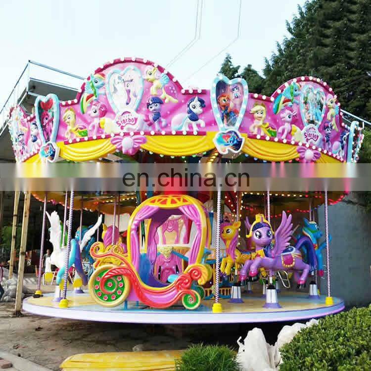 Funny amusement park merry go round horse carousel ride for sale