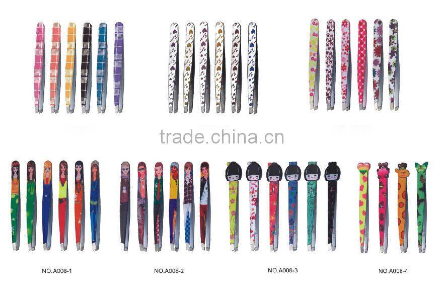 Eyebrow clip and steel material tweezers OPP bag packing