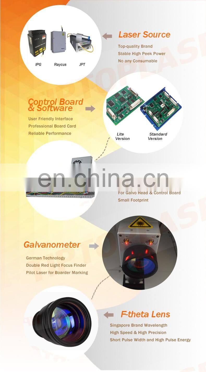 Industrial Professional Flying Fiber Co2 UV Laser Marking Machine for Metal and Plastic