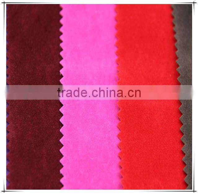 Weft Knitted Stretch Velvet High Quality Velour Knitted Fabric