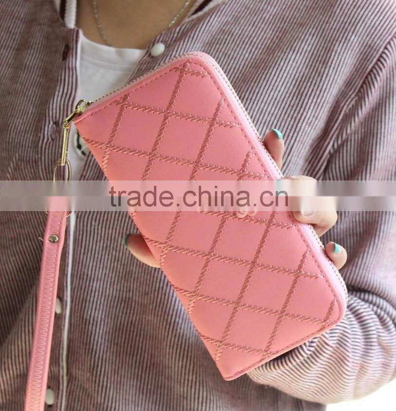 Flower PiNK and black multicolor Handbag Purse wallet Caretera para dama carteira Pu leather Multifunction