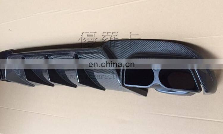 Carbon Fiber E63 diffuser with tips for E-class W212 E63 14y-16y to E63 B-style rear diffuser carbon fiber material
