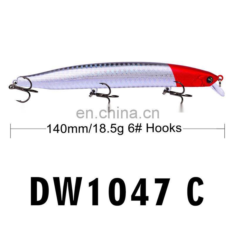 6Color14cmLure bait plastic hard bait superbait18.5gPopa Golden Dragon lure Bait wholesale Suspending jerkbait fishing