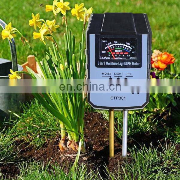 Allosun 3 in 1 Soil Test for PH & Moisture Light Meter Plant Tester Photometer Garden Tools Outdoor Gardening Tools