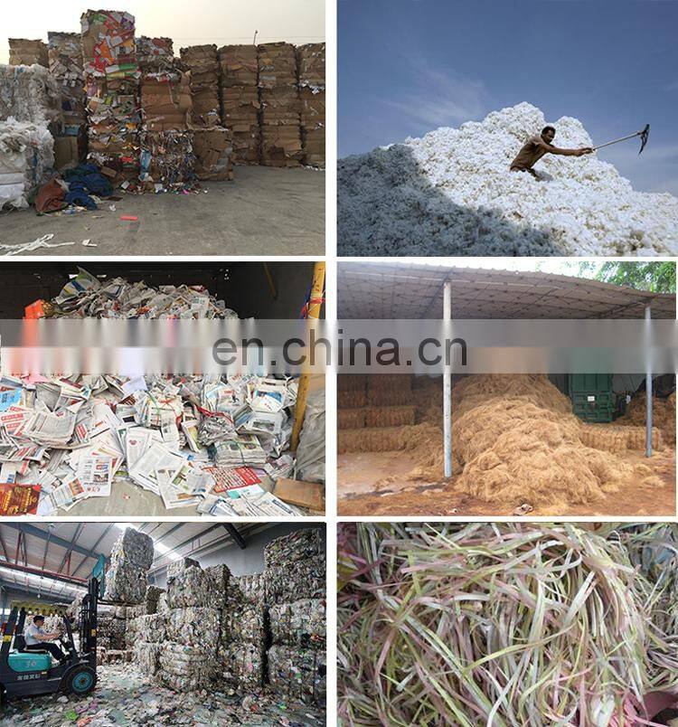 Automatic waste paper horizontal baling press for garbage,cardboard, straw, plastic