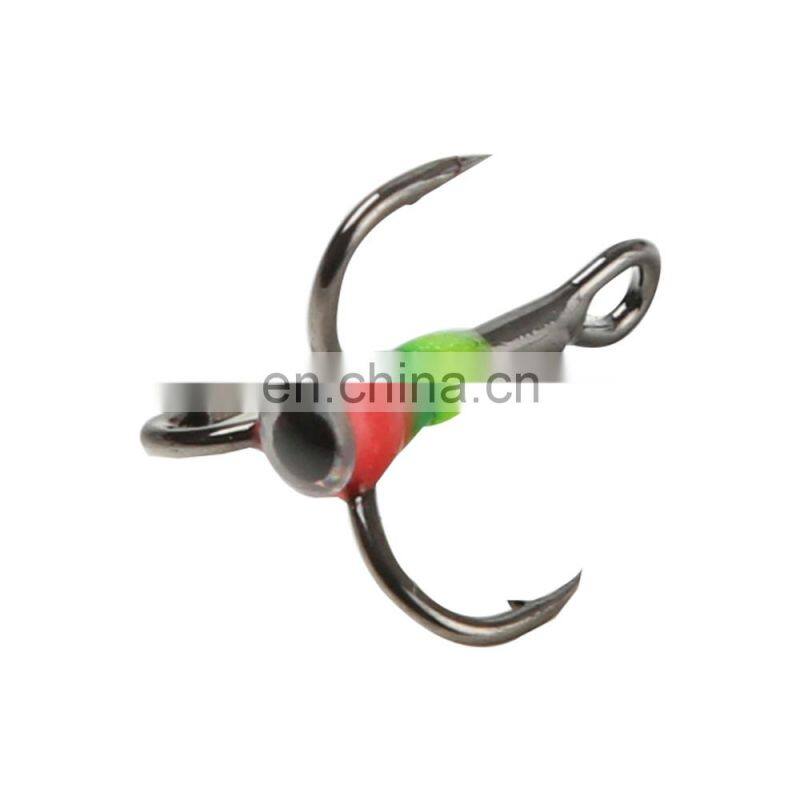 JOHNCOO Ice Fishing Lure 10# High Carbon Steel Fishing Treble Hook Ice Fishing Hook