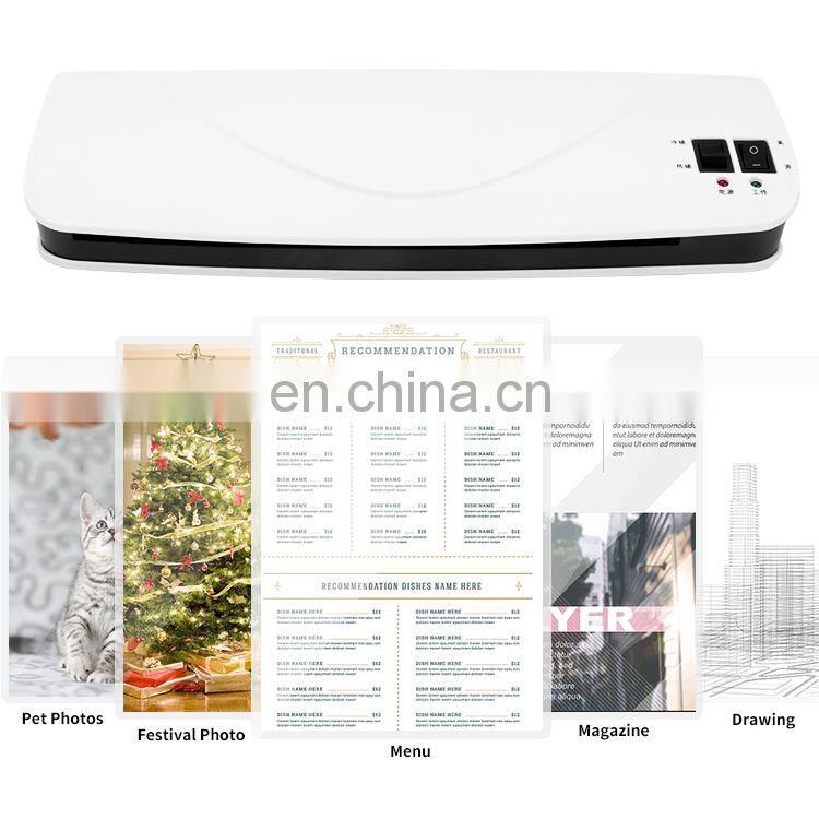 Wholesale Laminating Speed 300mm/Min Film Laminating 2 Rollers A4 240mm Width Photo Hot Cold Laminator Machine