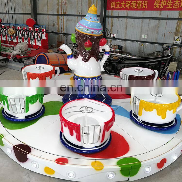 Amusement park equipment Indoor children rides Tea cup and saucer rides
