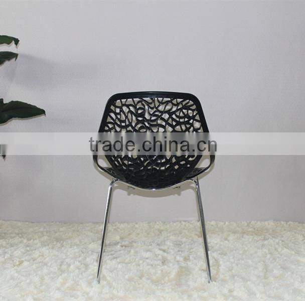 Restaurant furniture Lovie side chair plastic ABS dining chair