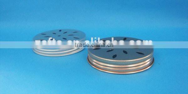 D67.5*13MM hollow aluminum cap/ oxidated color aluminum screw cap/50ML PET bottle with aluminum cap