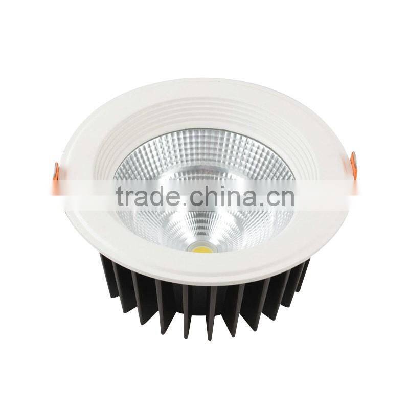 Aluminum Plastic Cover 10w up and down cob led downlight led recessed down light dimmable led downlight mounting holes 95mm