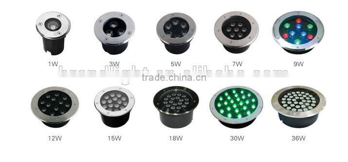 230*230mm square led underground light Waterproof IP67 RGB LED Underground Light 16w