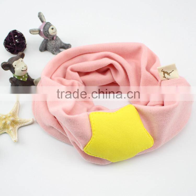 Wholesale Autumn Winter Newest Fashion Candy Color Star Pattern Kids Baby Infinity Scarf