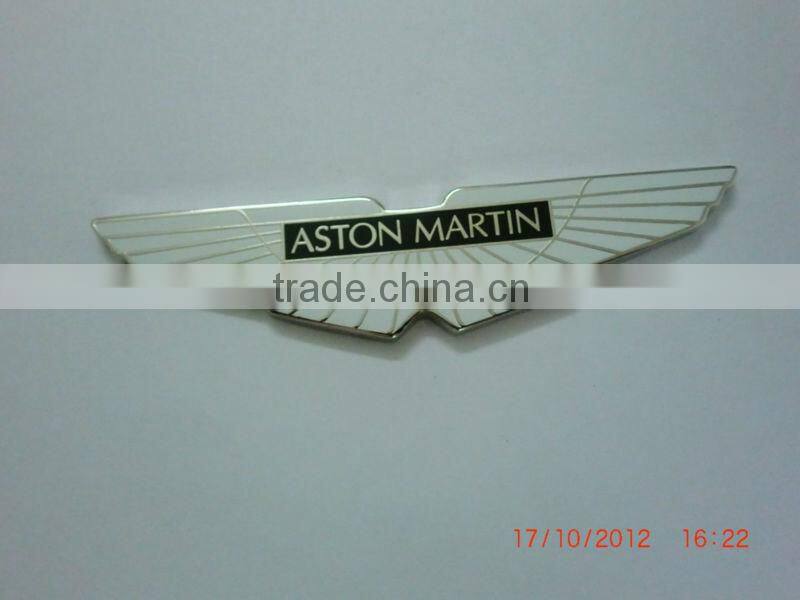2013 enamel aston car name plate