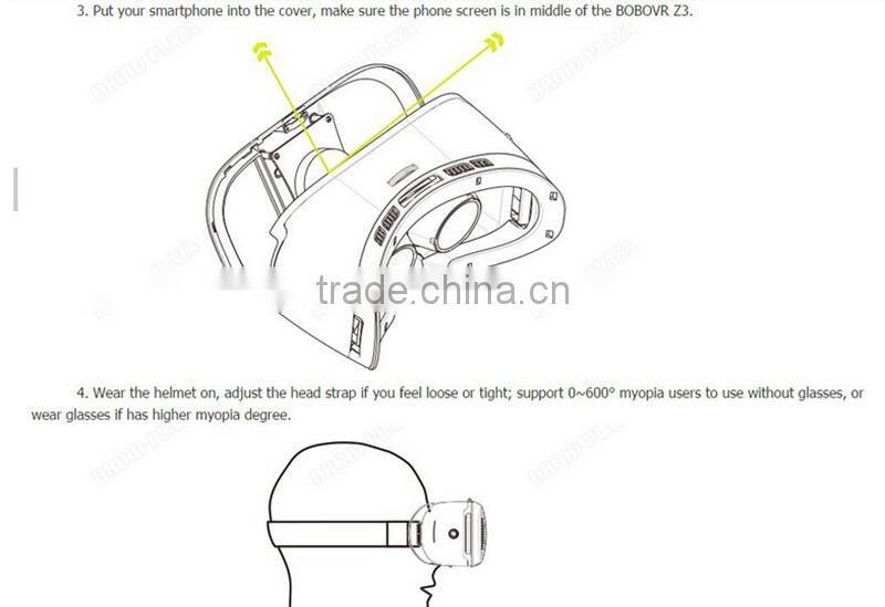 2016 Gadgets vr box virtual reality headset Bobo VR Z3 3d glasses virtual reality sex video vr wholesale alibaba