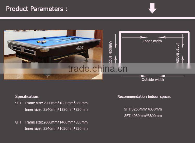 2015 brand new 6th Generation cheap out door pool table