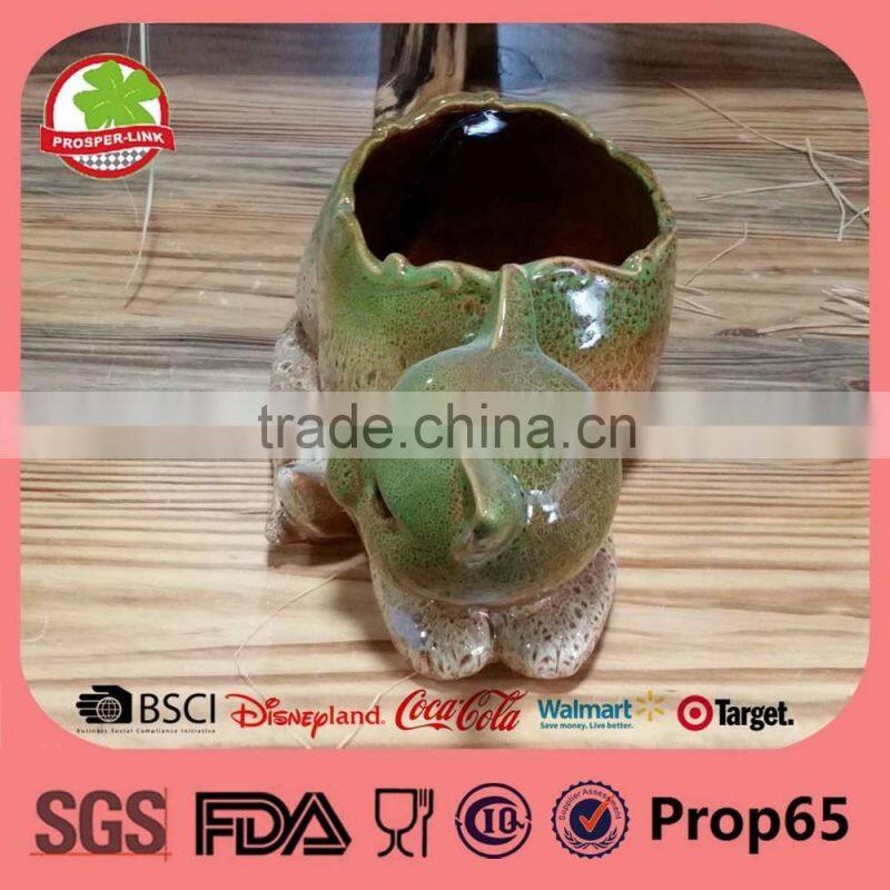 Spring Animal Ceramic Flower Pot Garden Decoration