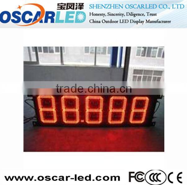 Hot sales led digital price number display/led programming sign display/gas station led display board