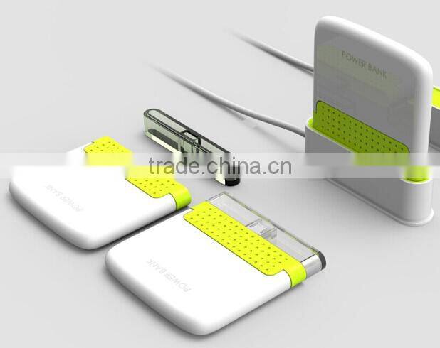 2016 Hot universal portable power bank one time use power bank 1000mah