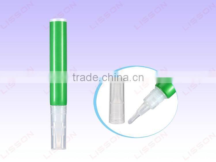 10ml Round Plastic Tube with Soft Flat Rubber Brush Tip