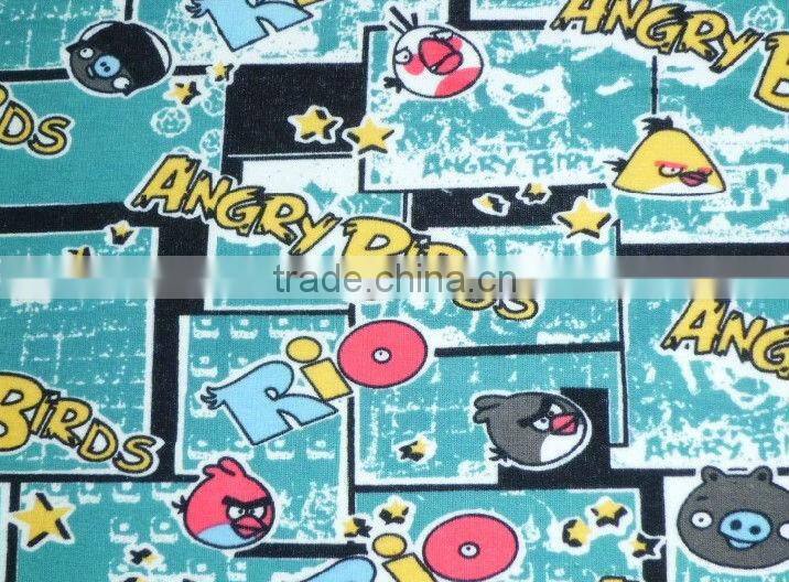 40s 350gsm printed 100% polyester velour