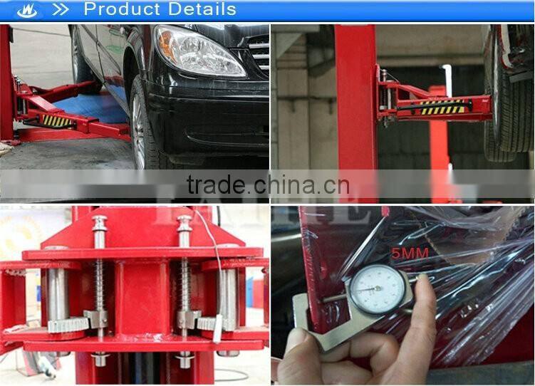2 post car lift with manual lock release from single side WX-2-4000A 3.5T 4T 4.5T
