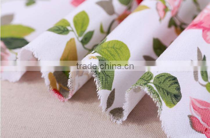 100% Cotton Flower Printed Canvas Fabric Wholesale