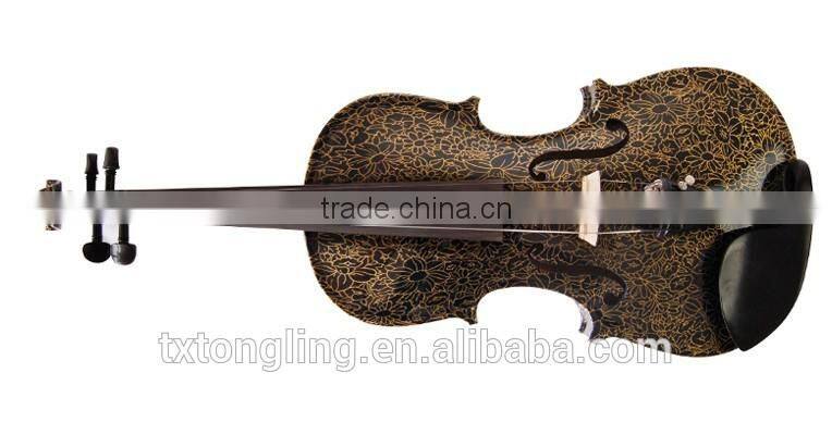 Colorful Art Custom Violin With Case 4/4 TL-1303