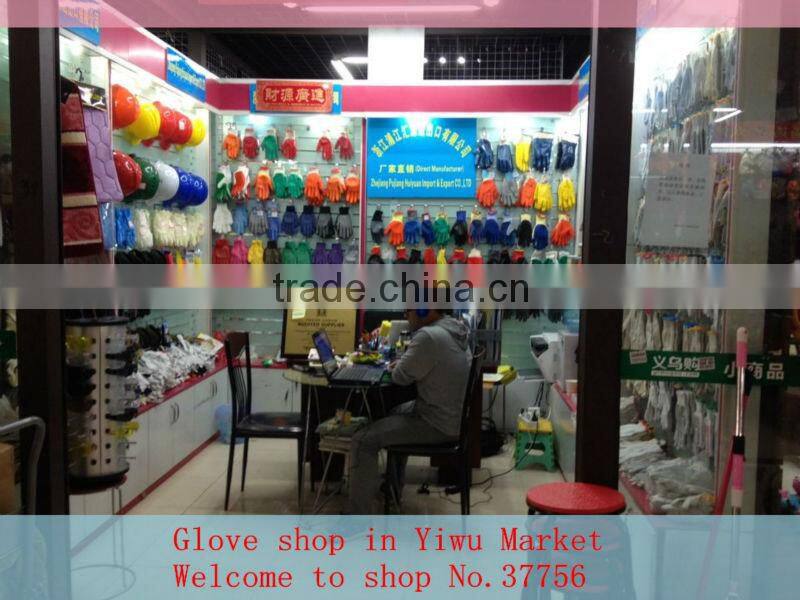 Polyester PVC Dotted White Cotton Work Labor Gloves