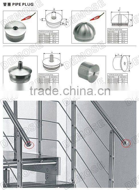 stainless steel plastic wire end cap for interior