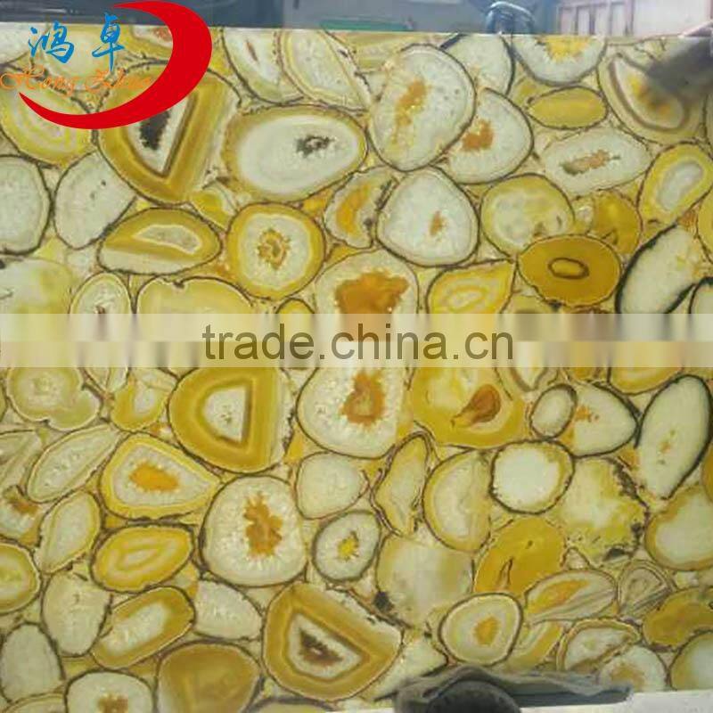 wholesale decoration material agate jade stone slabs and tiles