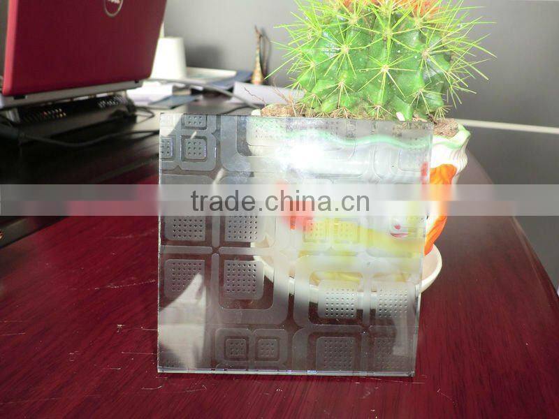 4-6mm Acid Glass/acid float glass/inside decorative glass