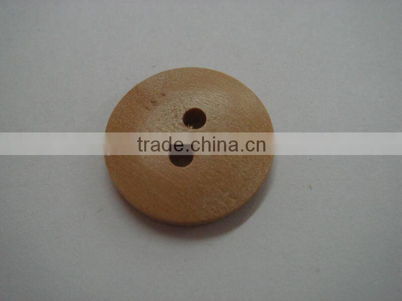18mm hot sale wood button 2 holes with good painted
